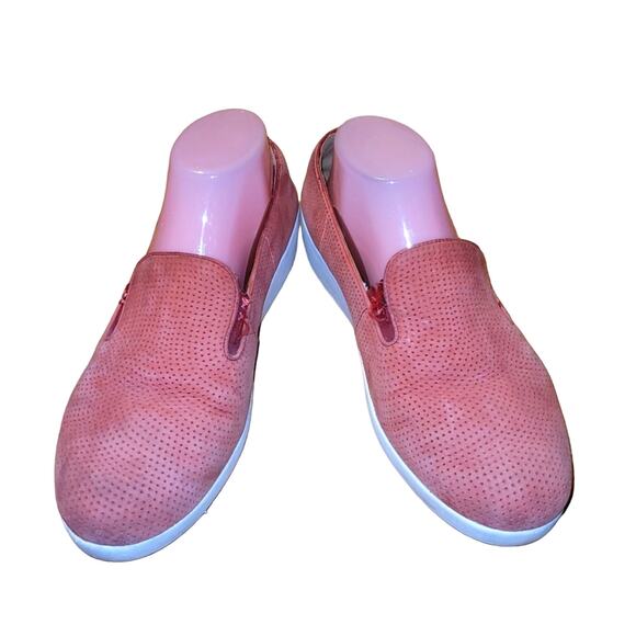 Fitflop Superskate Loafer Wedge Sneakers Classic Sporty Red Canvas Size 6.5 - Picture 1 of 13